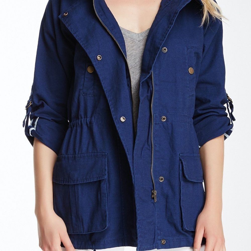 Willow & Clay Cotton Canvas Cargo Jacket Size S